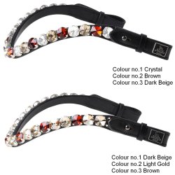 SD Bespoke Browband. 3 optional colours of 14mm Crystals.