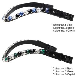 SD Bespoke Browband. 3 optional colours of 14mm Crystals.