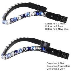 SD Bespoke Browband. 3 optional colours of 14mm Crystals.