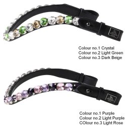 SD Bespoke Browband. 3 optional colours of 14mm Crystals.