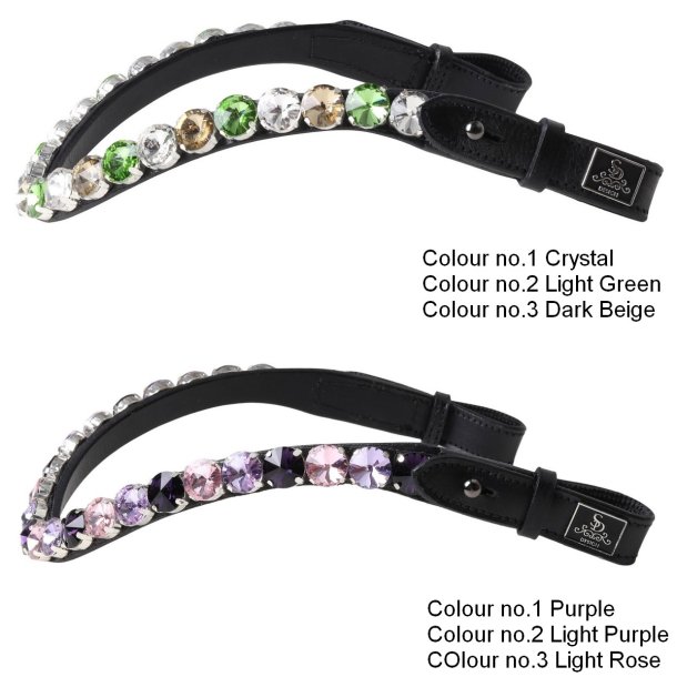 SD Bespoke Browband. 3 optional colours of 14mm Crystals.