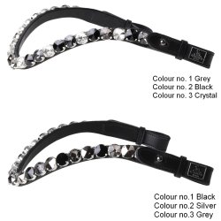SD Bespoke Browband. 3 optional colours of 14mm Crystals.