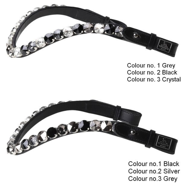 SD Bespoke Browband. 3 optional colours of 14mm Crystals.