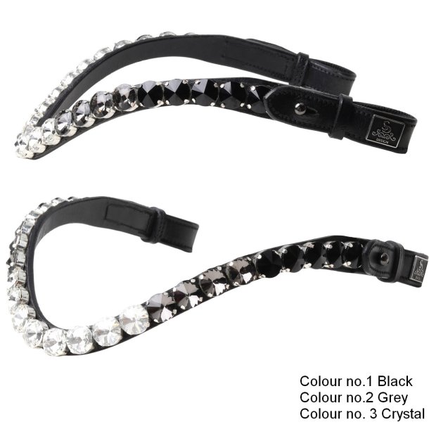 SD Bespoke Ombre Browband. 3 optional colours of 14mm Crystals.