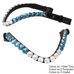 SD Bespoke Ombre Browband. 3 optional colours of 14mm Crystals.