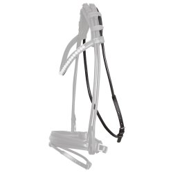 SD Throathlash for rolled bridle. Black.