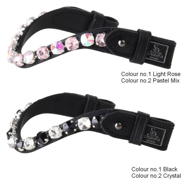 SD Bespoke Hobby Horse Browband. 2 optional colours of 10mm Crystals.