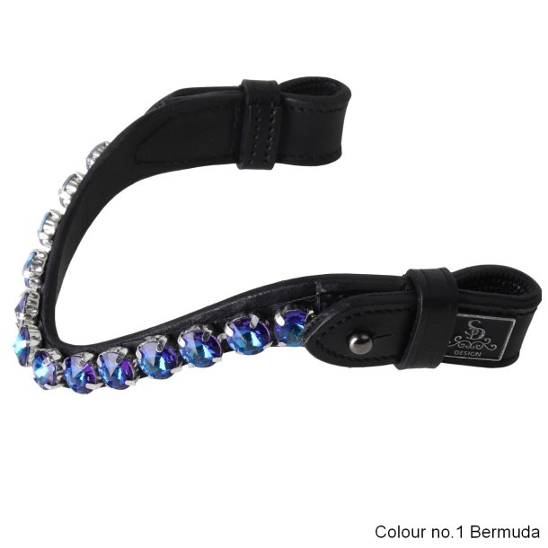 SD Bespoke Hobby Horse Browband. 1 optional colour of 10mm Crystals.