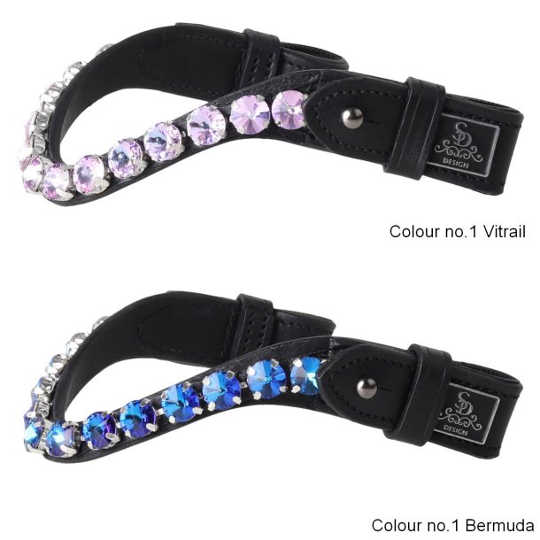 SD Bespoke Hobby Horse Browband. 1 optional colour of 10mm Crystals.