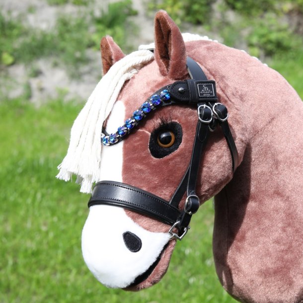 SD Bespoke Hobby Horse Browband. 1 optional colour of 10mm Crystals.