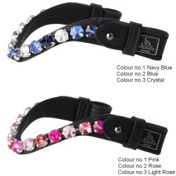 SD Bespoke Hobby Horse Browband. 3 optional colours of 10mm Crystals.