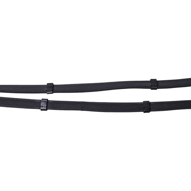 SD 13mm wide Super grip reins. Black.