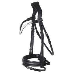 SD L nique II bridle. Black.