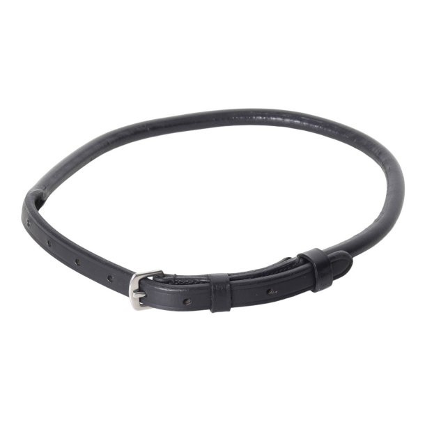 SD Flash strap for rolled Bridle. Black.
