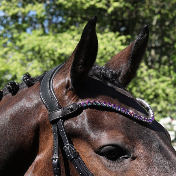 SD Bespoke Browband. 1 optional colour of 10mm Crystals.