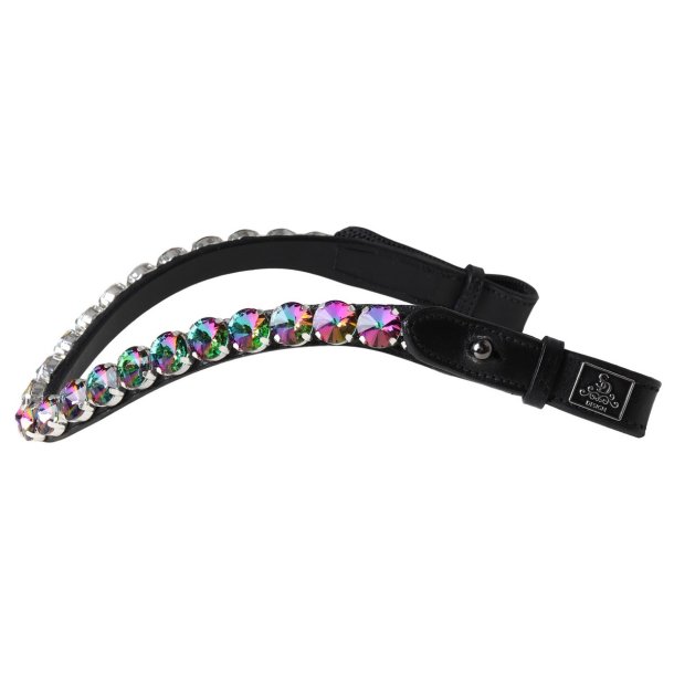 SD Bespoke Browband Northern Lights 14mm Crystals.