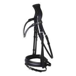 SD� Bespoke Bridle. 1 optional colours of 10mm crystals on the browband.