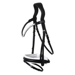 SD L nique II bridle. Black/White