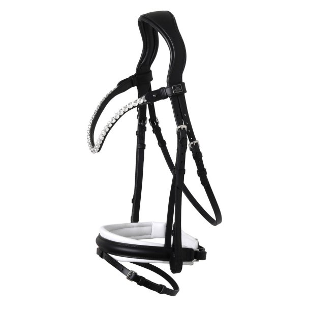 SD L nique II bridle. Black/White