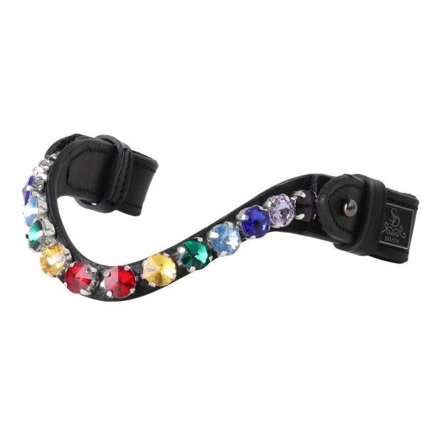 SD Bespoke Hobby Horse Rainbow Browband. 