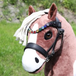 SD Bespoke Hobby Horse Rainbow Browband. 