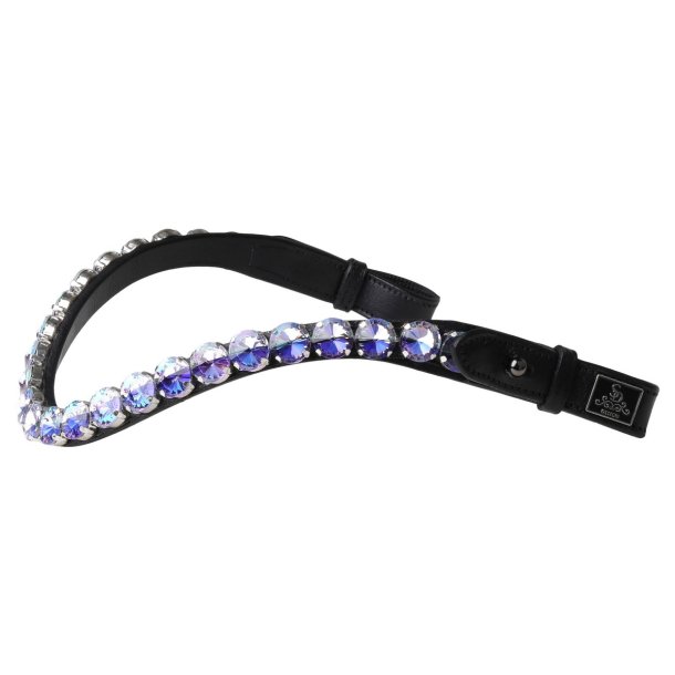 SD Bespoke Browband Blue Mix 14mm Crystals.