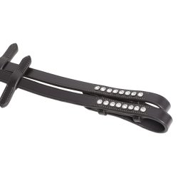 SD Super Grip reins with Crystals. Black.