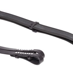 SD Super Grip reins with Crystals. Black.