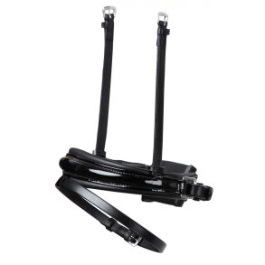 SD Noseband black/black/patent. 