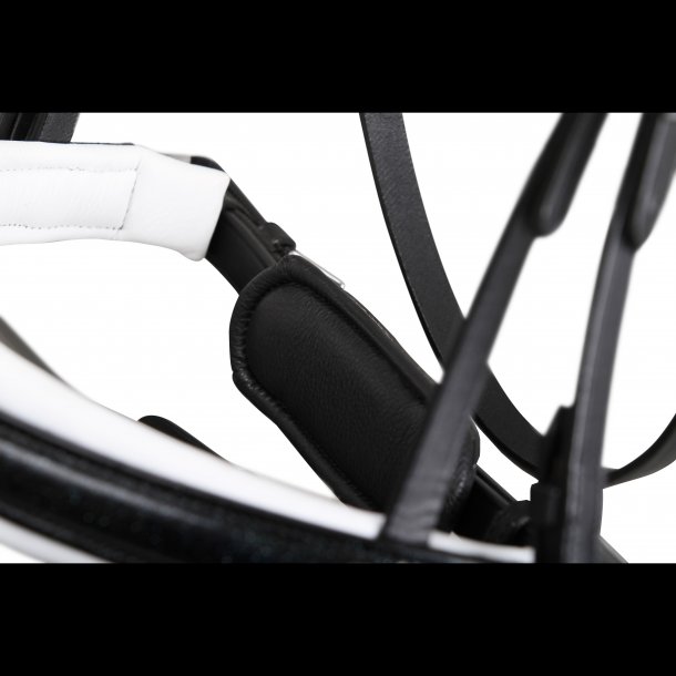 SD Mystery bridle. Black/White. 