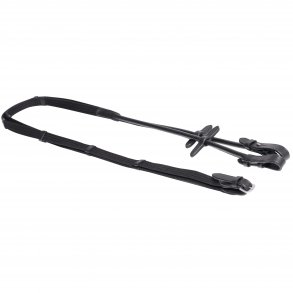 SD Rolled web reins. Brown. 