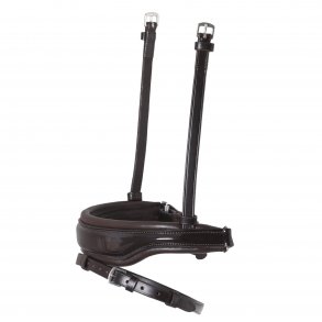 SD Noseband Brown/Patent. PONY.