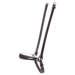 SD Drop Noseband Brown/White/Patent. 