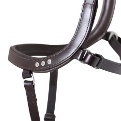 SD Anatomic Noseband No III with Crystals. Brown/Brown. 