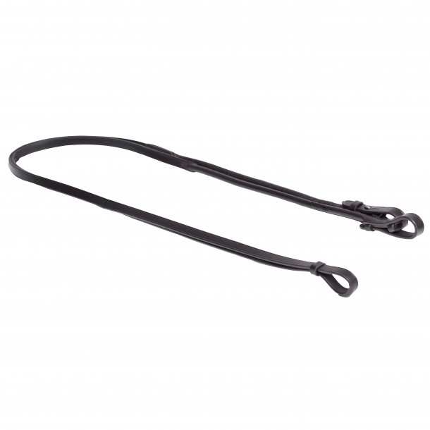 SD Rolled leather reins 13mm. Black.