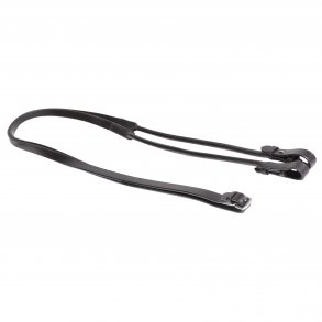 SD Rolled leather reins. Black. 