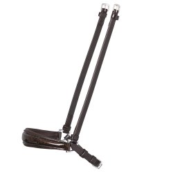 SD Drop Noseband Brown/Brown/Glitter Patent. 