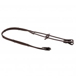 SD Rolled super grip reins. Brown. 