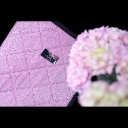 SD Hollywood Glamorous Passport Holder. Sparkling Rose.