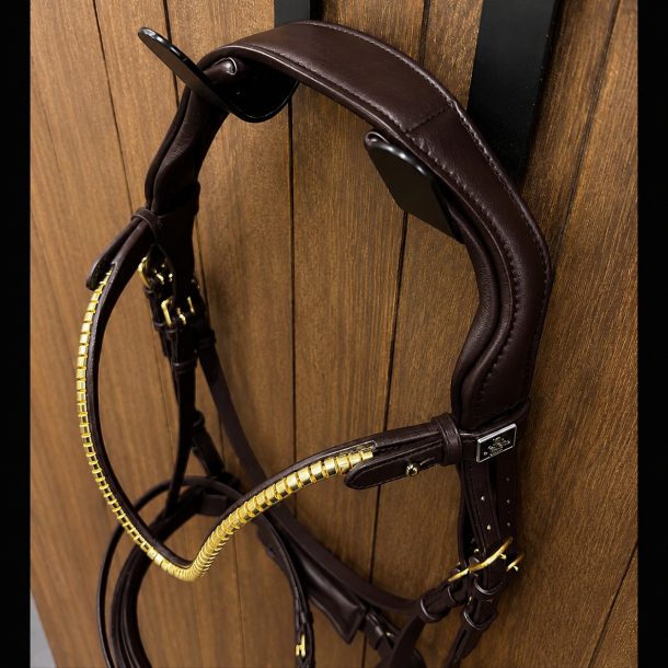 SD� Veneziano bridle. Brun with Gold buckles.