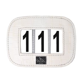 SD Numbers holder 2.assortment. Cream croco patent.
