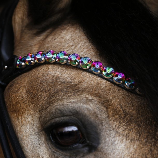 SD Bespoke Browband. 1 optional colour of 14mmCrystals.