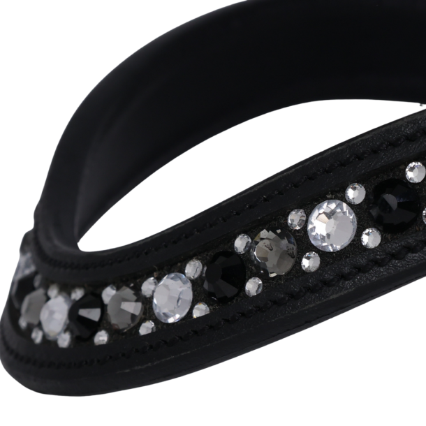 SD Jewel browband. Black. 