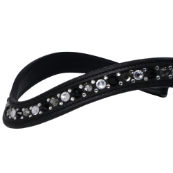 SD Jewel browband. Black. 