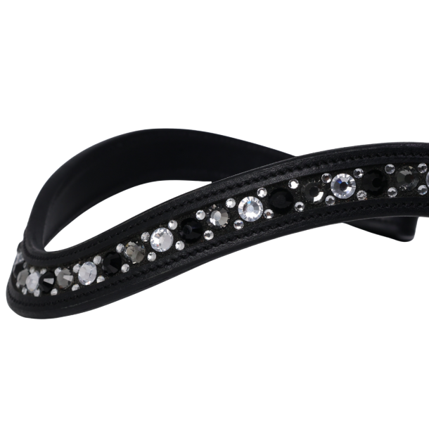SD Jewel browband. Black. 